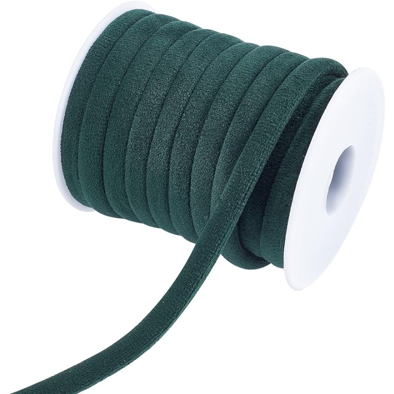 Velvet Ribbon Roll - 1 gulungan 10m 8mm kabel beludru