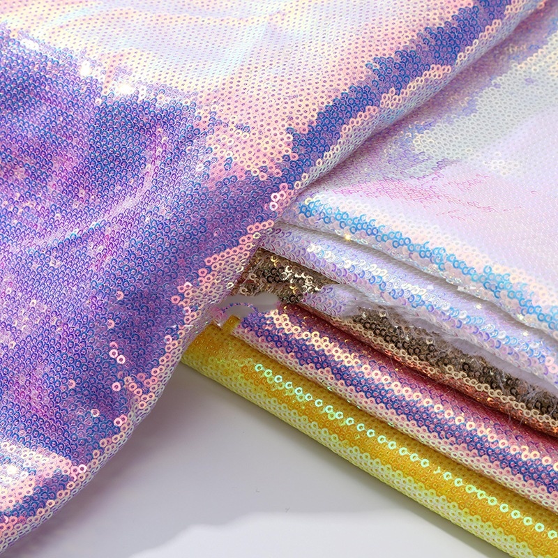 Sequin Fabric Panel - Kain Glitter Payet Padat untuk Gaun,
