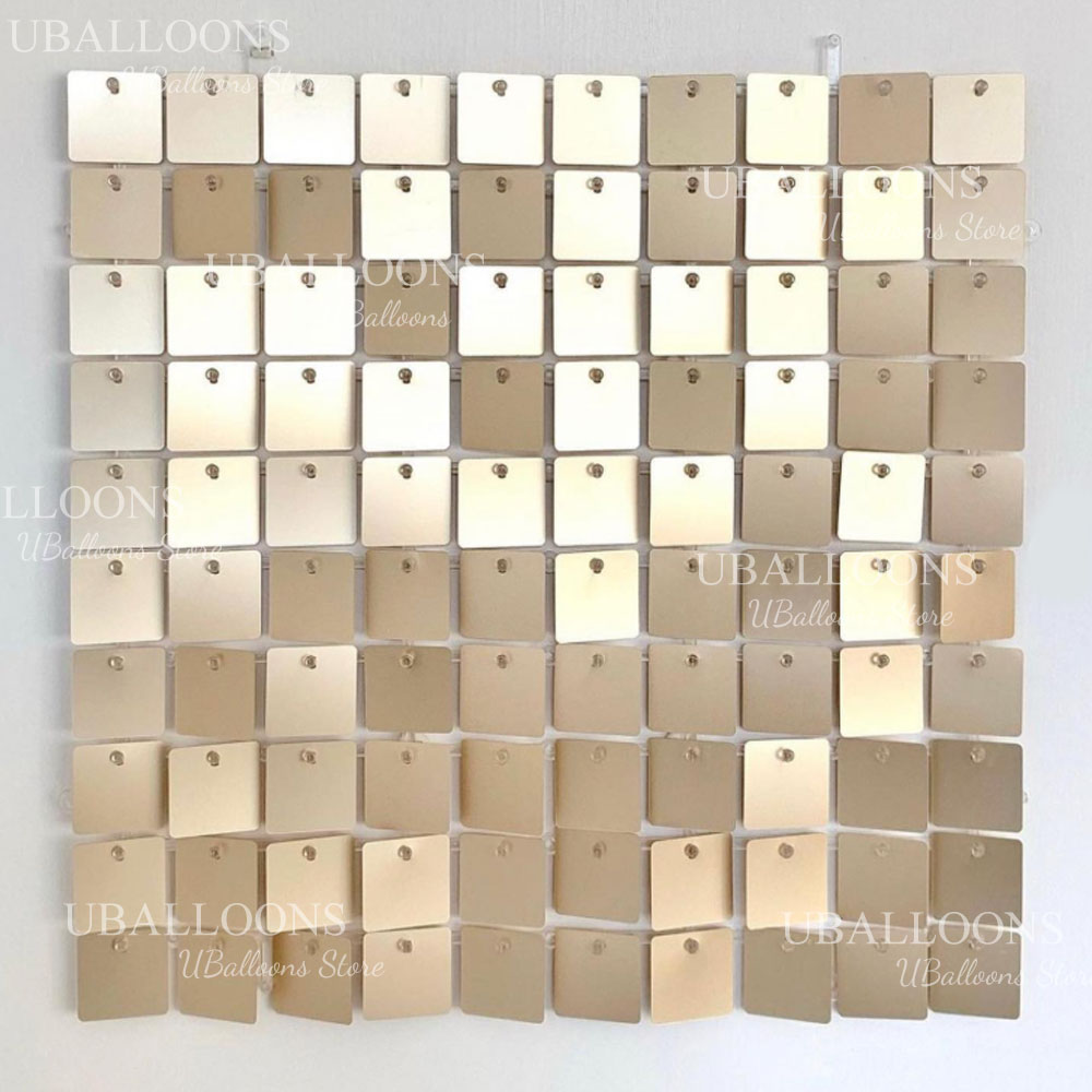Panel Latar Belakang Emas Matt - Sequin Fabric Panel ulasan dan harga
