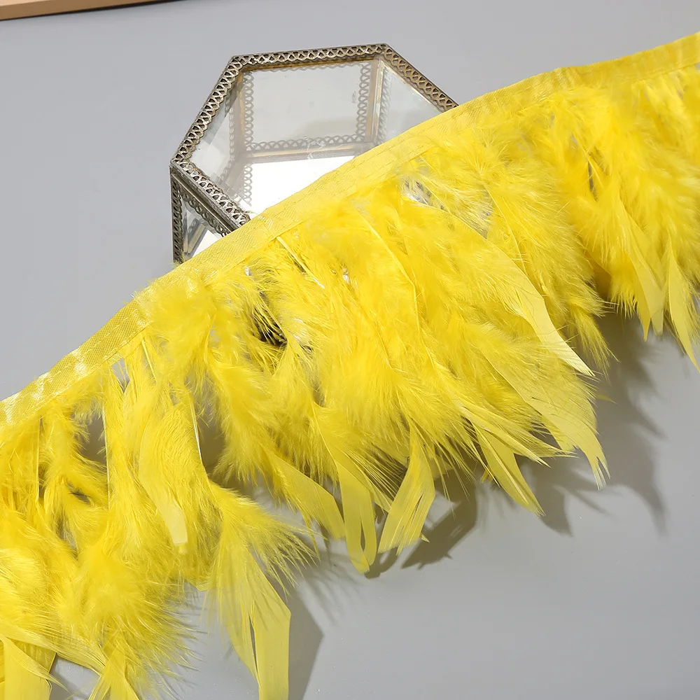 10Meter 15-20Cm Bulu Kalkun Hi - Feather Trim Marabou ulasan dan harga