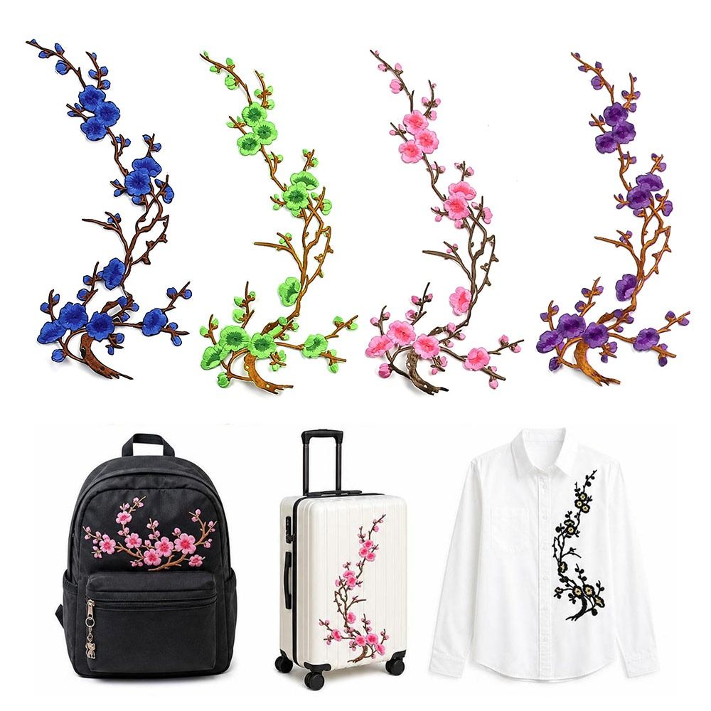 Patch Bunga Sakura DIY untuk D - Applique Patch Flower ulasan dan harga