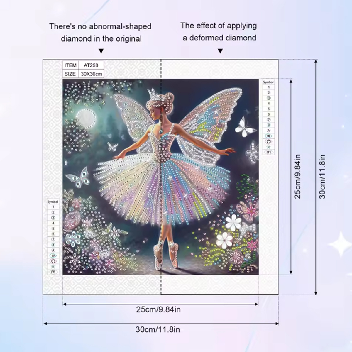 Seri Pola Peri Kupu-kupu Bentu - Embroidery Embellishments ulasan dan harga