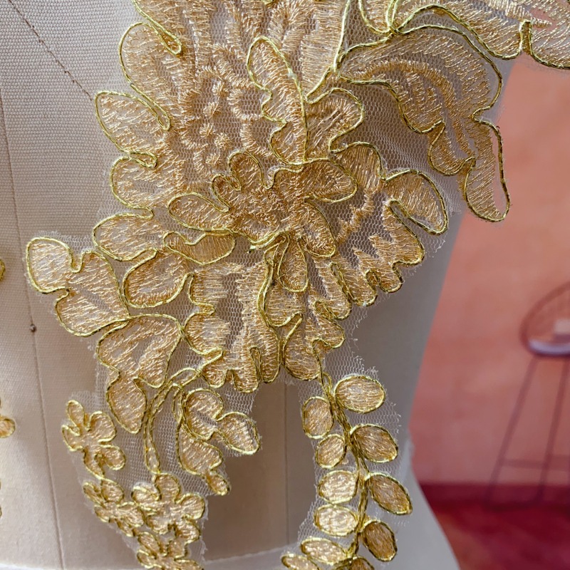 Renda Emas untuk Hiasan Keraji - Craft Embellishment ulasan dan harga