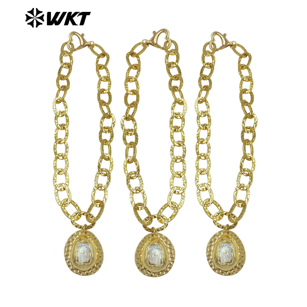 WT-JN367 Kalung 18 Inci Mutiar - Pearl Trim Chain ulasan dan harga