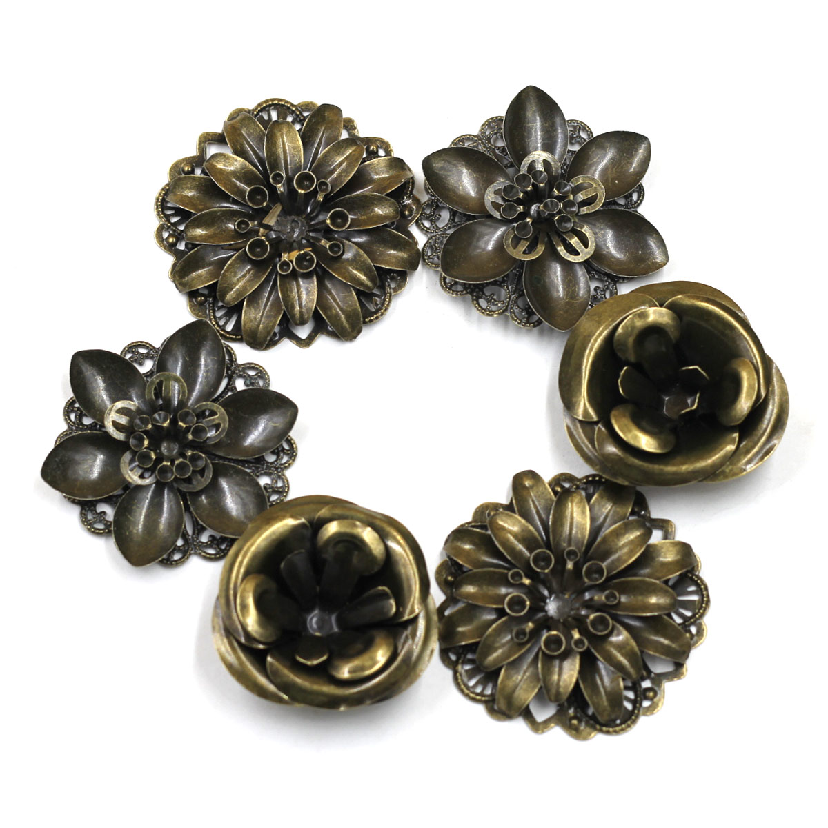 6 Buah Hiasan Kombinasi Pola B - Craft Embellishment ulasan dan harga
