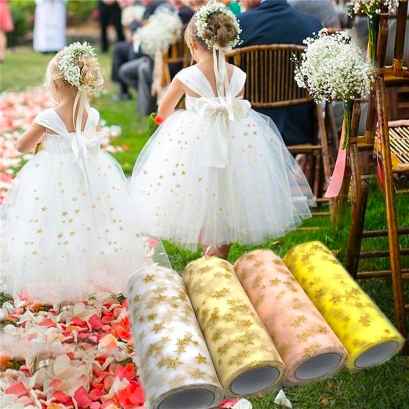 6 Inch 10Y Tule Roll Organza B - Organza Ribbon Spool ulasan dan harga
