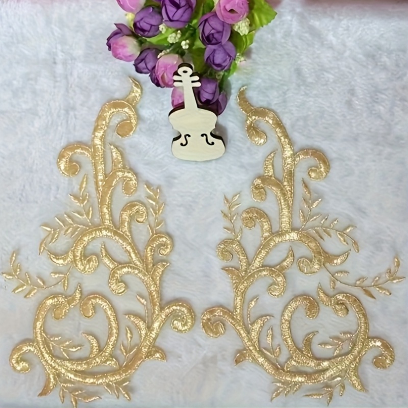 2 Pasang Aplikasi Bunga Renda  - Applique Patch Flower ulasan dan harga