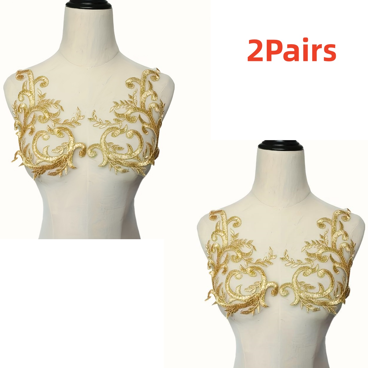 2 Pasang Aplikasi Bunga Renda  - Applique Patch Flower ulasan dan harga