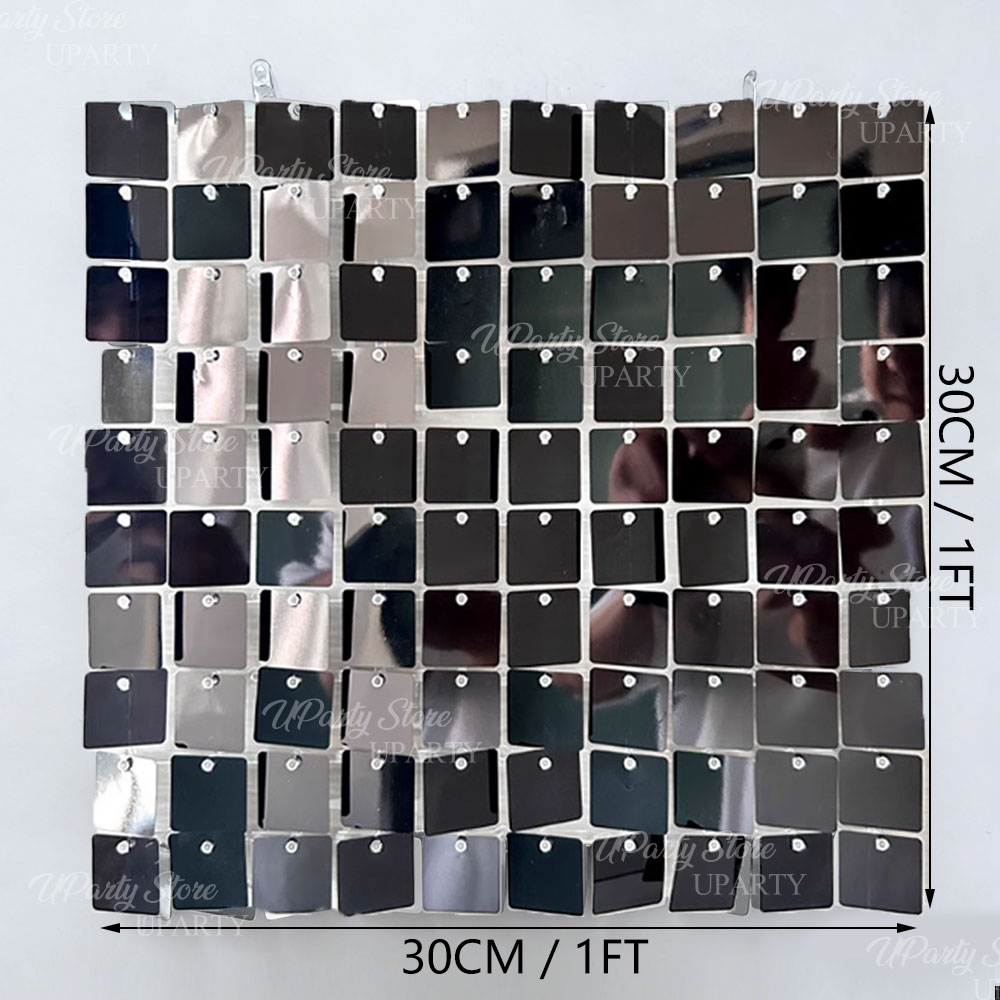 Panel Dinding Berkilau Hitam 1 - Sequin Fabric Panel ulasan dan harga