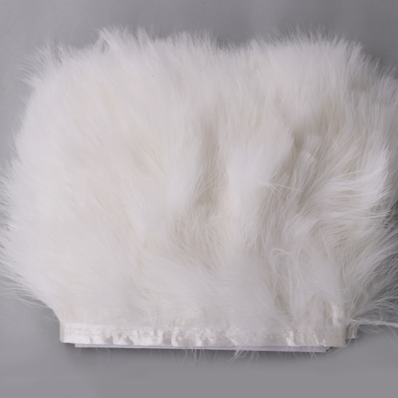Hiasan Bulu Kalkun Hitam Putih - Feather Trim Marabou ulasan dan harga